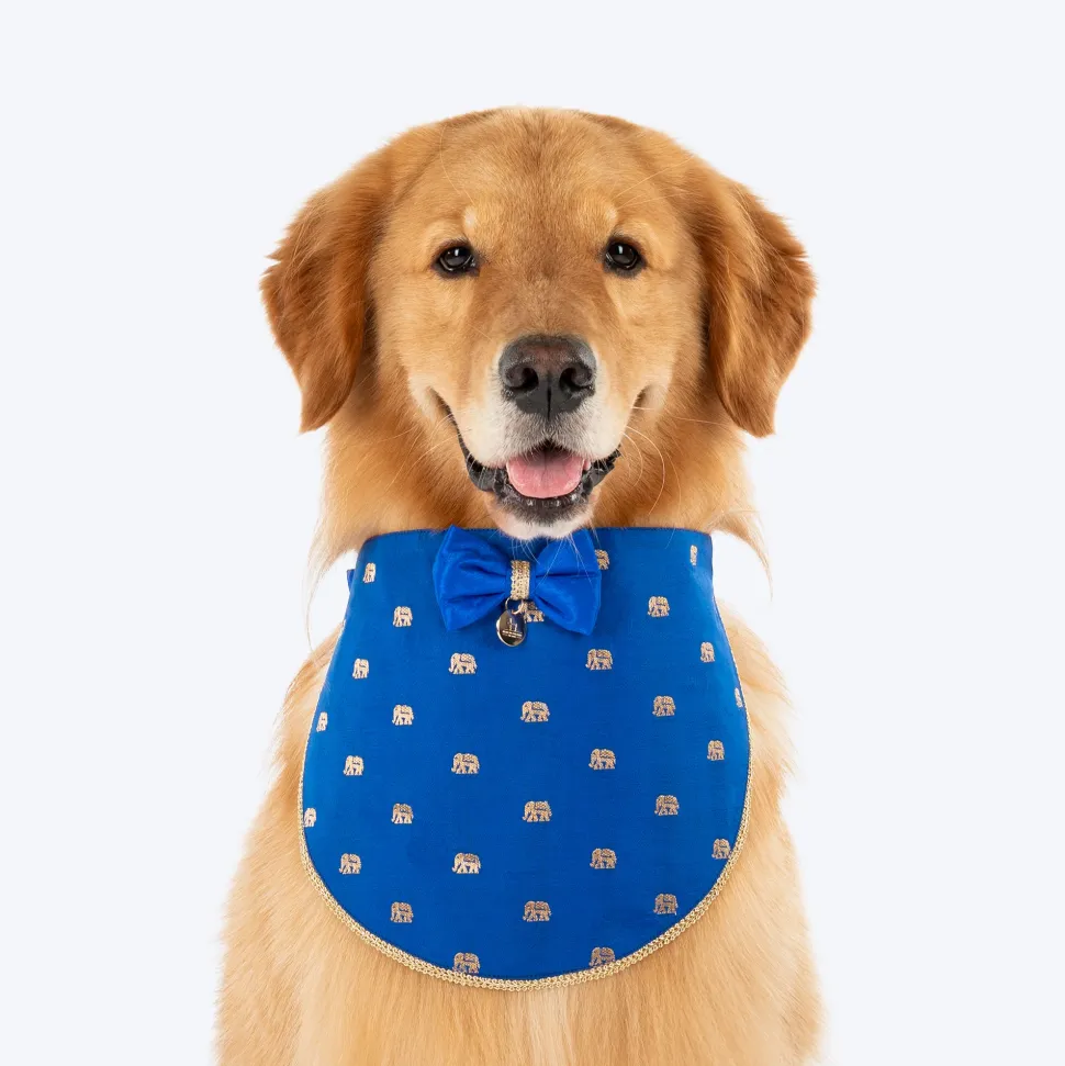 HUFT Royal Elephant Bandana For Dog - Royal Blue