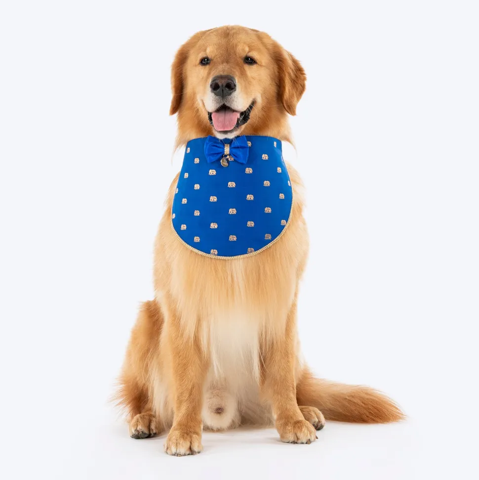 HUFT Royal Elephant Bandana For Dog - Royal Blue