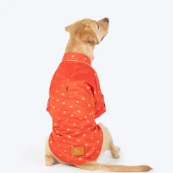 HUFT Royal Elephant Brocade Kurta For Dog & Cat - Orange