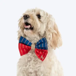 HUFT Royal Rang Bow Tie For Dog - Red & Blue