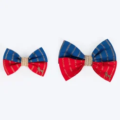 HUFT Royal Rang Bow Tie For Dog - Red & Blue