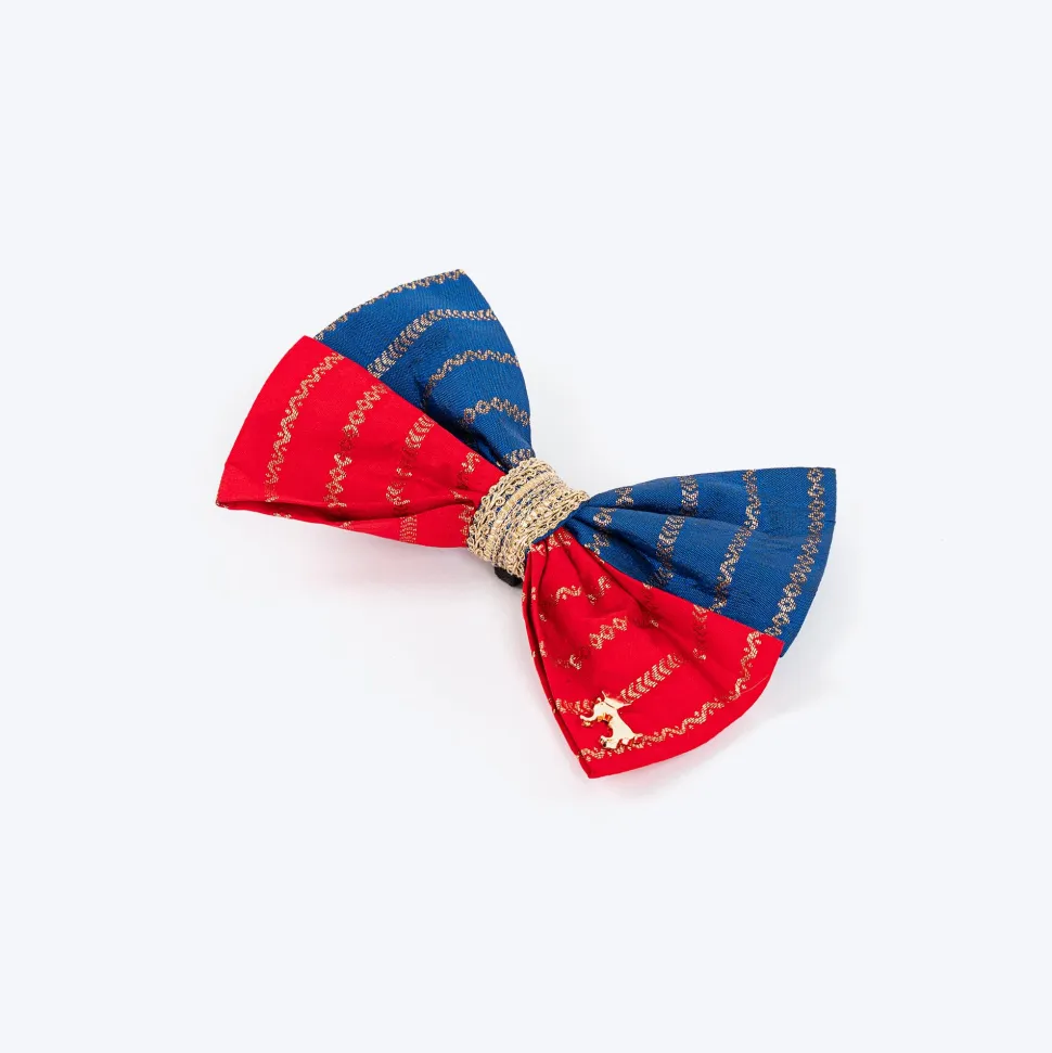 HUFT Royal Rang Bow Tie For Dog - Red & Blue