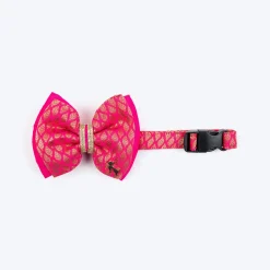 HUFT Royal Rang Bow Tie With Strap For Dog - Pink