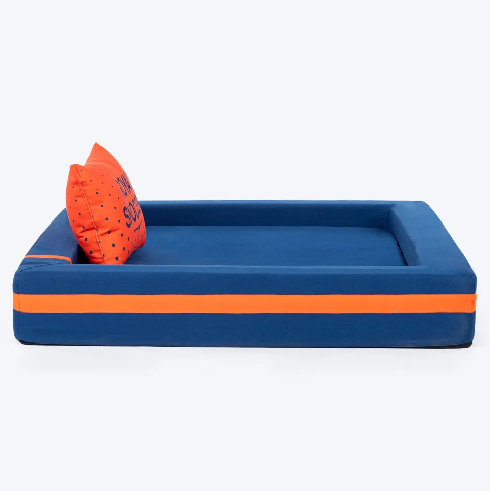 HUFT Royal Snooze Bed for Dog - Navy