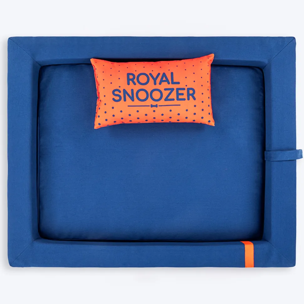 HUFT Royal Snooze Bed for Dog - Navy