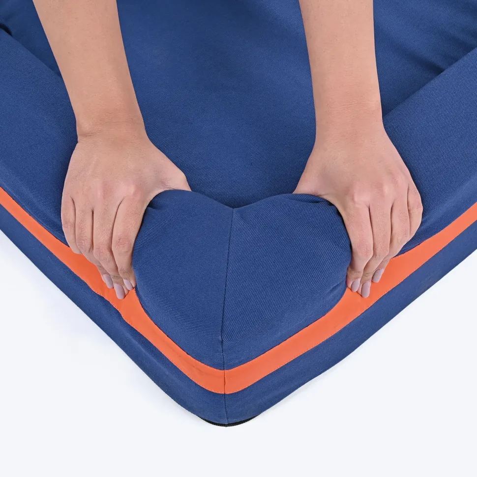 HUFT Royal Snooze Bed for Dog - Navy