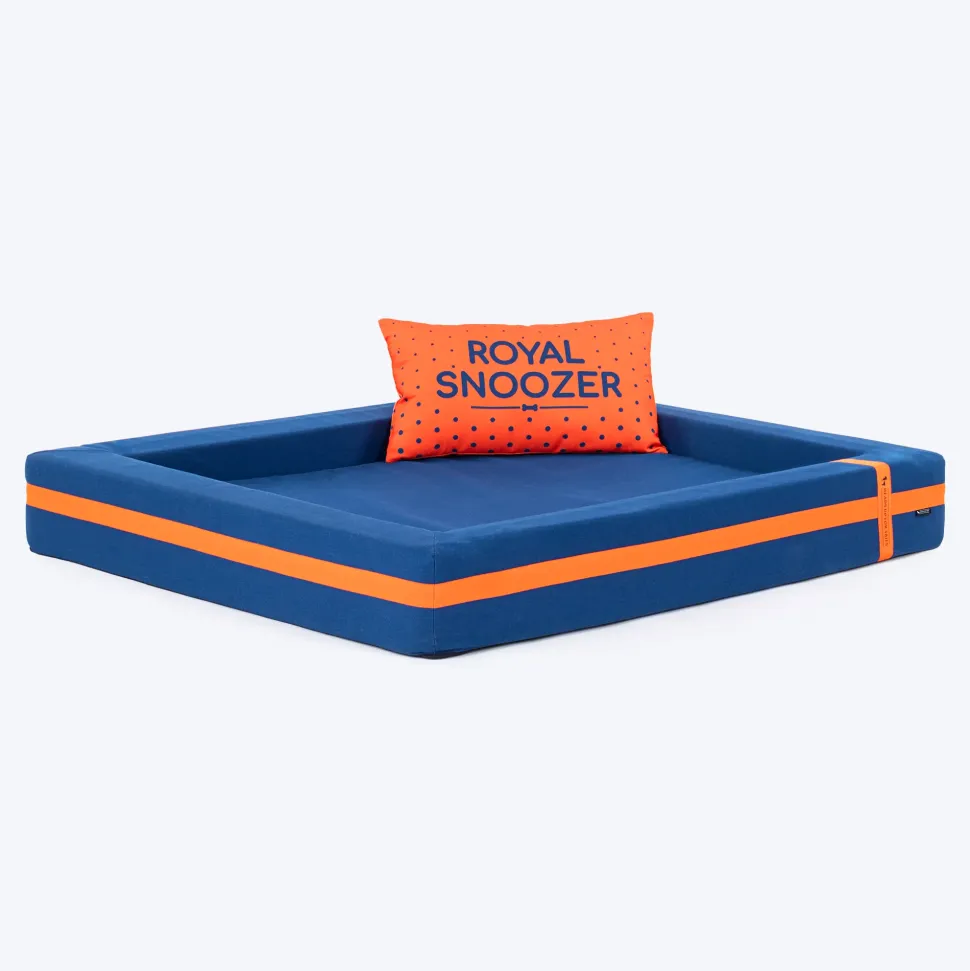 HUFT Royal Snooze Bed for Dog - Navy