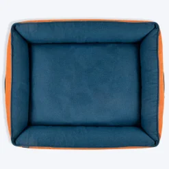 HUFT Rustic Retreat Dog Bed - Rust & Navy