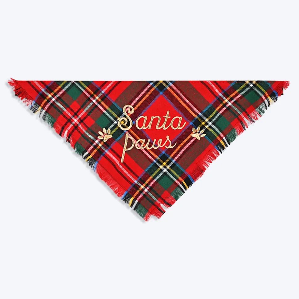 HUFT Santa Paws In Town Dog Bandana (Red and Green)