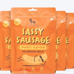 HUFT Sassy Sausage Smokey Air-Dried Dog Treats - Real Chicken - 100gm