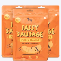 HUFT Sassy Sausage Smokey Air-Dried Dog Treats - Real Chicken - 100gm