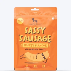 HUFT Sassy Sausage Smokey Air-Dried Dog Treats - Real Chicken - 100gm