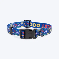 HUFT Scribble Dribble Collar For Dog - Blue