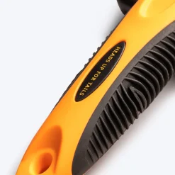 HUFT Self Cleaning Slicker Brush for Dogs - Orange