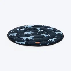 HUFT Shadow Tails Round Mat For Dog - Blue