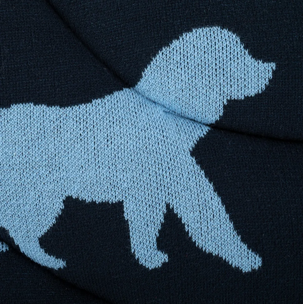 HUFT Shadow Tails Round Mat For Dog - Blue