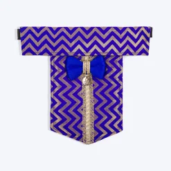 HUFT Shahi Sherwani Bandana For Dog - Royal Blue