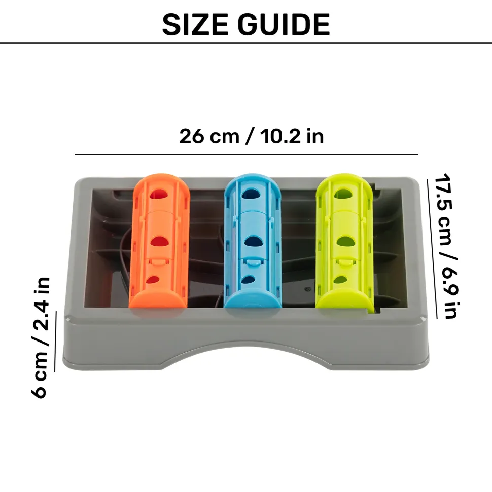 HUFT Slide & Seek Puzzle Interactive Toy For Dog - Multicolor