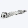 HUFT Slinky Raccoon Squeaky Plush Toy For Dog - Grey