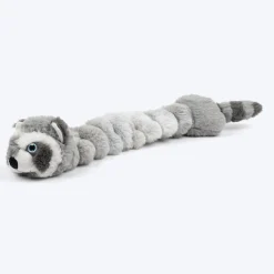 HUFT Slinky Raccoon Squeaky Plush Toy For Dog - Grey
