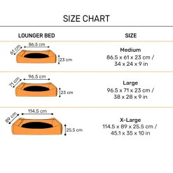 HUFT Sniff The Love Lounger Bed For Dog - Light Blue
