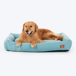 HUFT Sniff The Love Lounger Bed For Dog - Light Blue