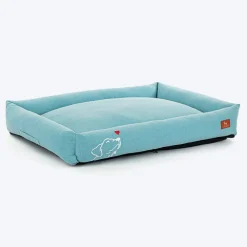 HUFT Sniff The Love Lounger Bed For Dog - Light Blue