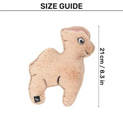 HUFT Snuggellama Squeaky Cuddle Plush Toy For Dog - Brown