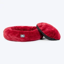 HUFT Snuggle Sphere Donut Bed For Dog & Cat - Red