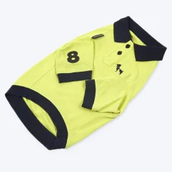 HUFT Solid Polo Dog T-Shirt - Lemon Green