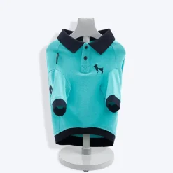 HUFT Solid Polo Dog T-Shirt - Light Blue