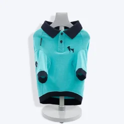 HUFT Solid Polo Dog T-Shirt - Light Blue