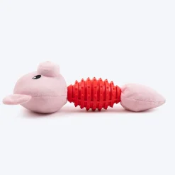 HUFT Squeaky Piggy Plush Toy For Dog - Pink