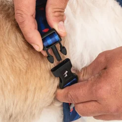 HUFT Striped Love Adjustable Harness For Dog - Navy