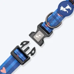 HUFT Striped Love Collar For Dog - Navy