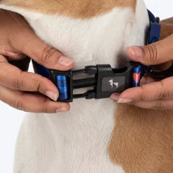 HUFT Striped Love Collar For Dog - Navy