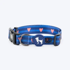 HUFT Striped Love Collar For Dog - Navy