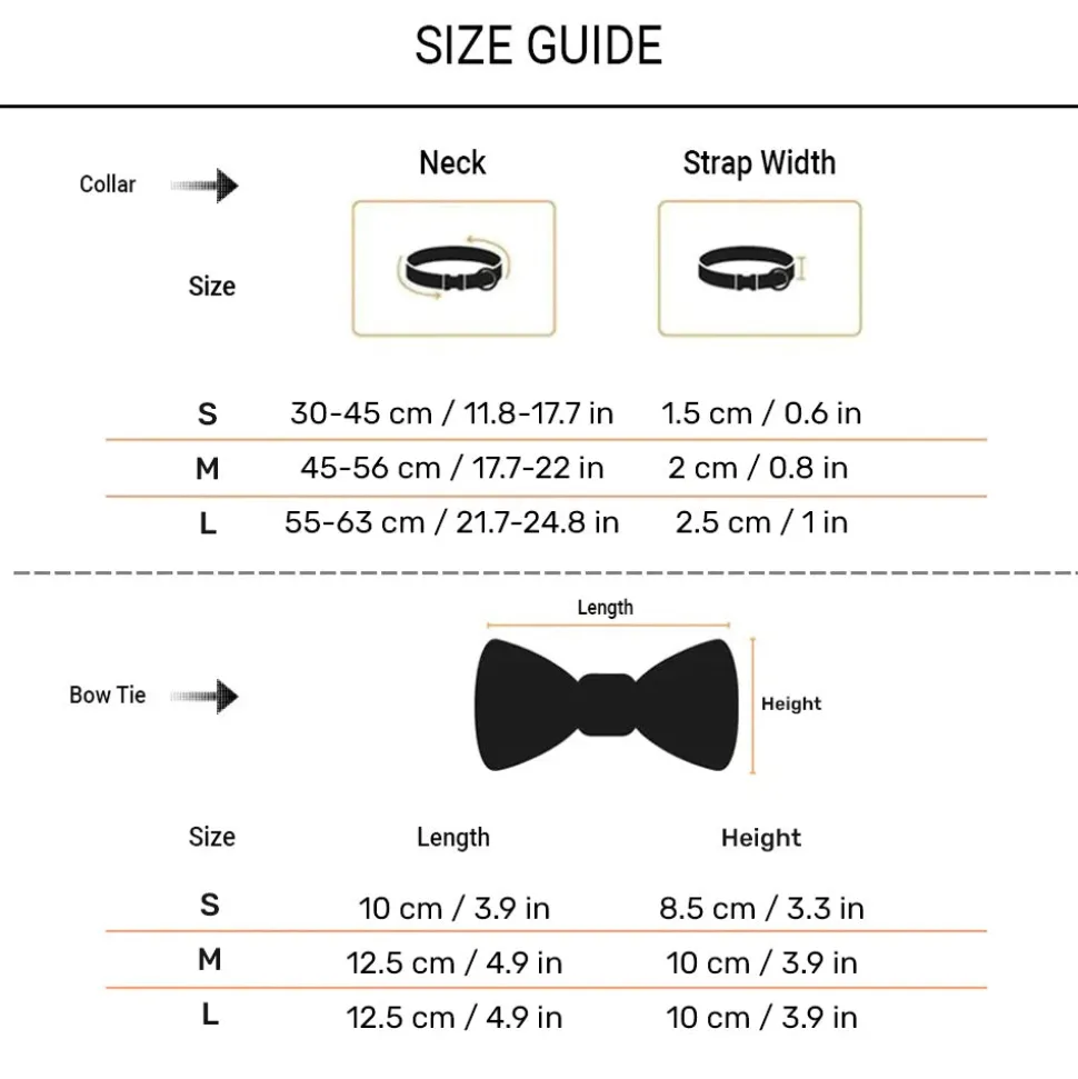 HUFT Summer Bloom Bow Tie With Collar For Dog - Blue