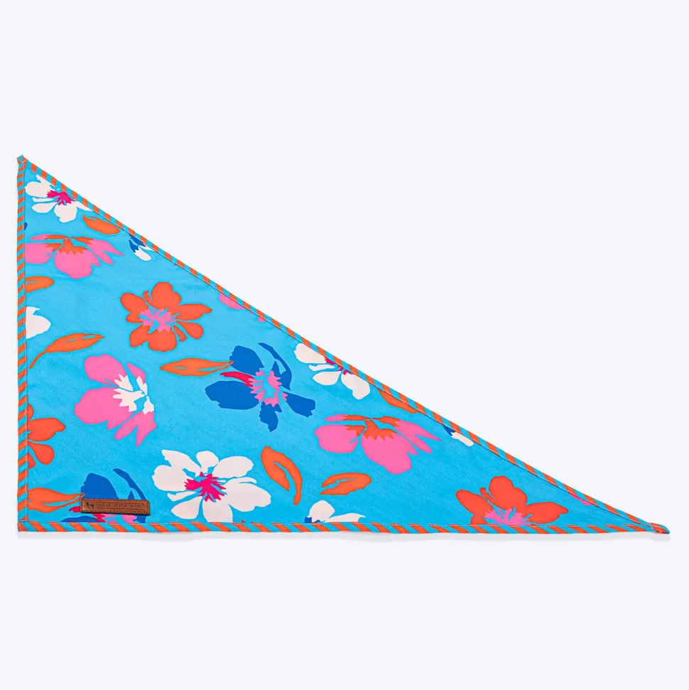 HUFT Summer Bloom Knot Bandana For Dog - Blue