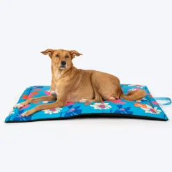 HUFT Summer Bloom Mat For Dog - Blue