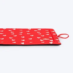 HUFT Sweethearts Flat Mat For Dog & Cat - Red