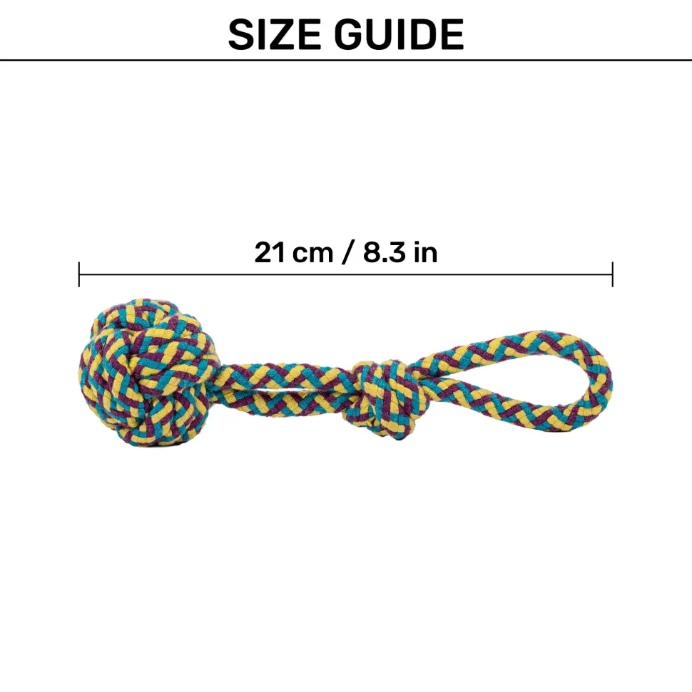 HUFT Swing & Fling Rope Toy For Dog - Multicolour