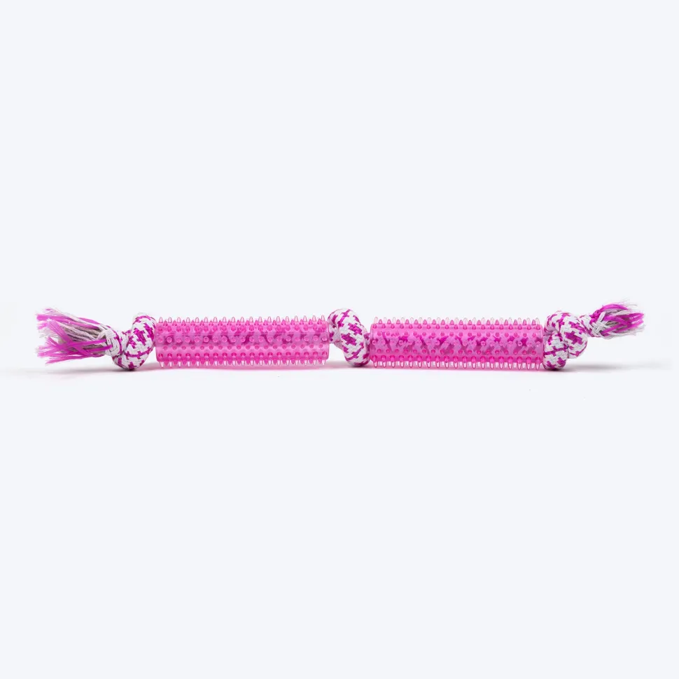HUFT Taffy Twist Chew Toy For Dog - Pink