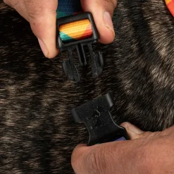 HUFT Technicolor Tartan Adjustable Harness For Dog - Multicolor