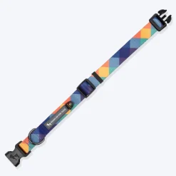 HUFT Technicolor Tartan Collar For Dog - Multicolor
