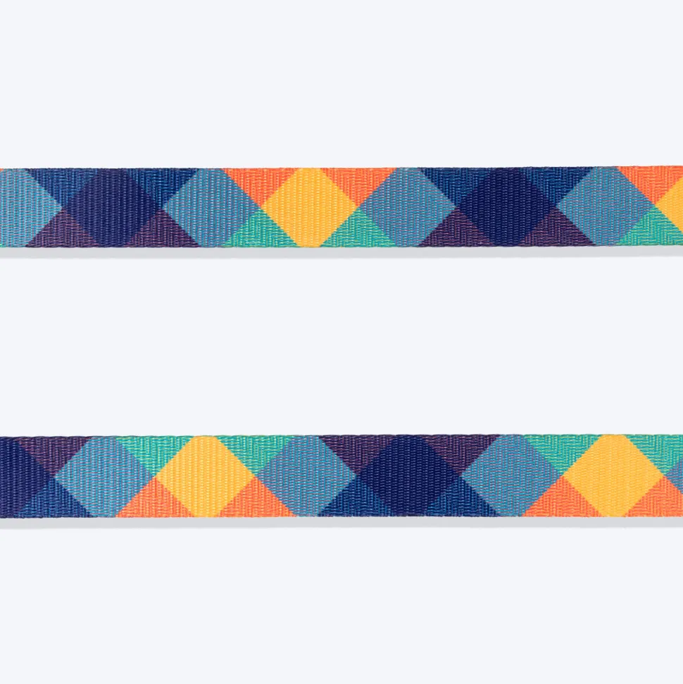 HUFT Technicolor Tartan Leash For Dog - Multicolor