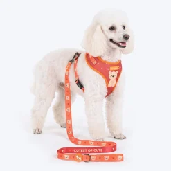HUFT Teddy Adjustable Harness For Dog - Red