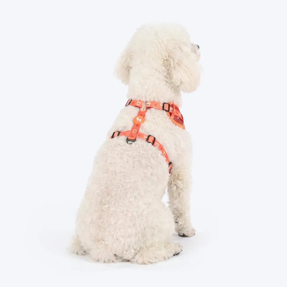 HUFT Teddy Adjustable Harness For Dog - Red