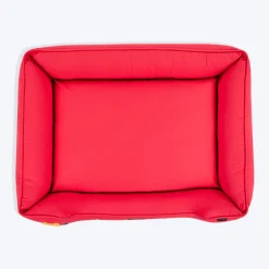 HUFT Teddy Classic Lounger Bed For Dog - Red