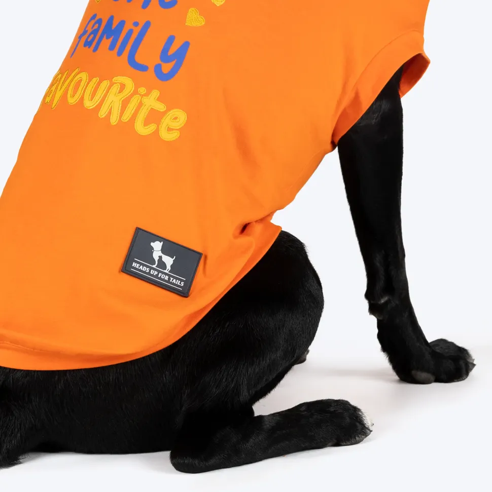 HUFT The Family Favourite T-shirts For Dog - Orange